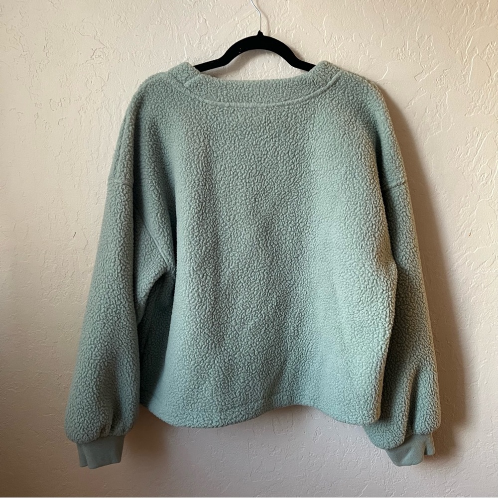 Madewell (RE)sourced Fleece Crop Cardigan - Picture 14 of 14